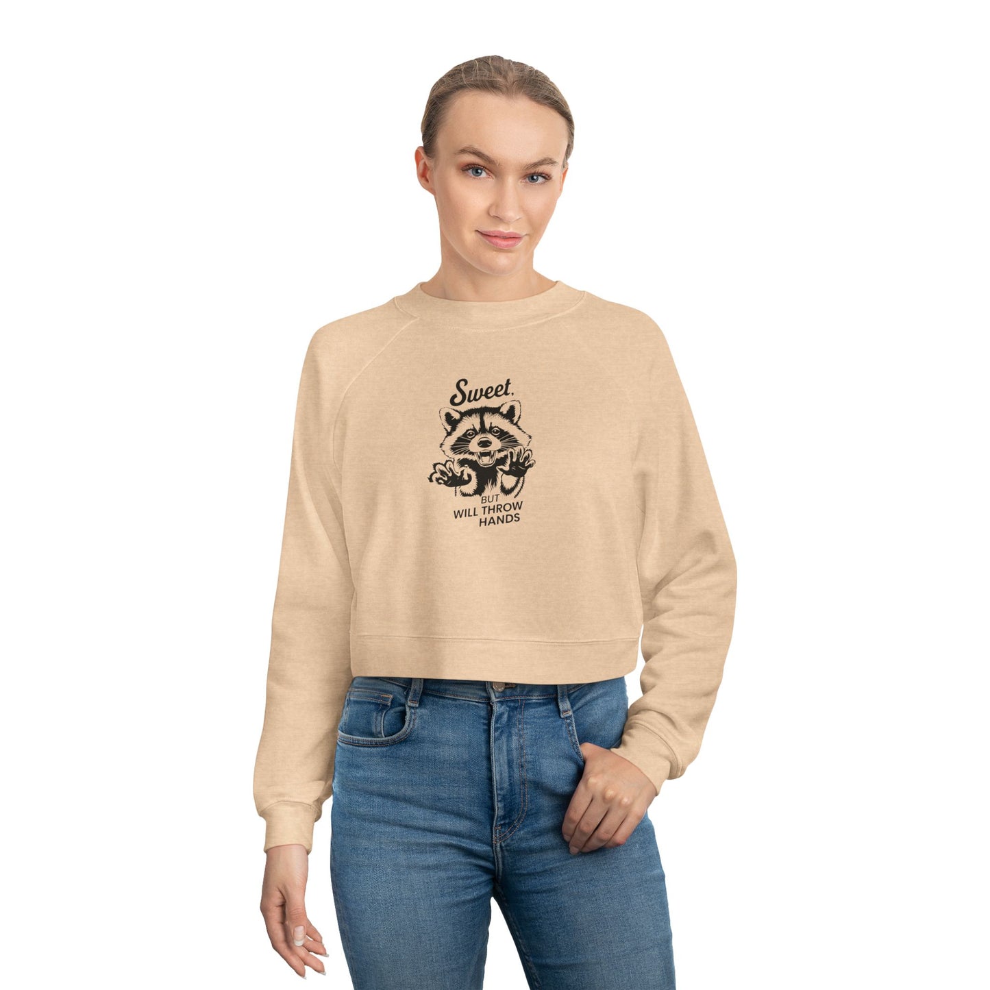 Sweet Skull Women's Cropped Fleece Pullover