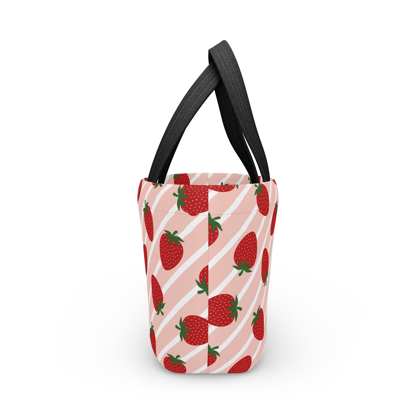 Strawberry Print Lunch Bag