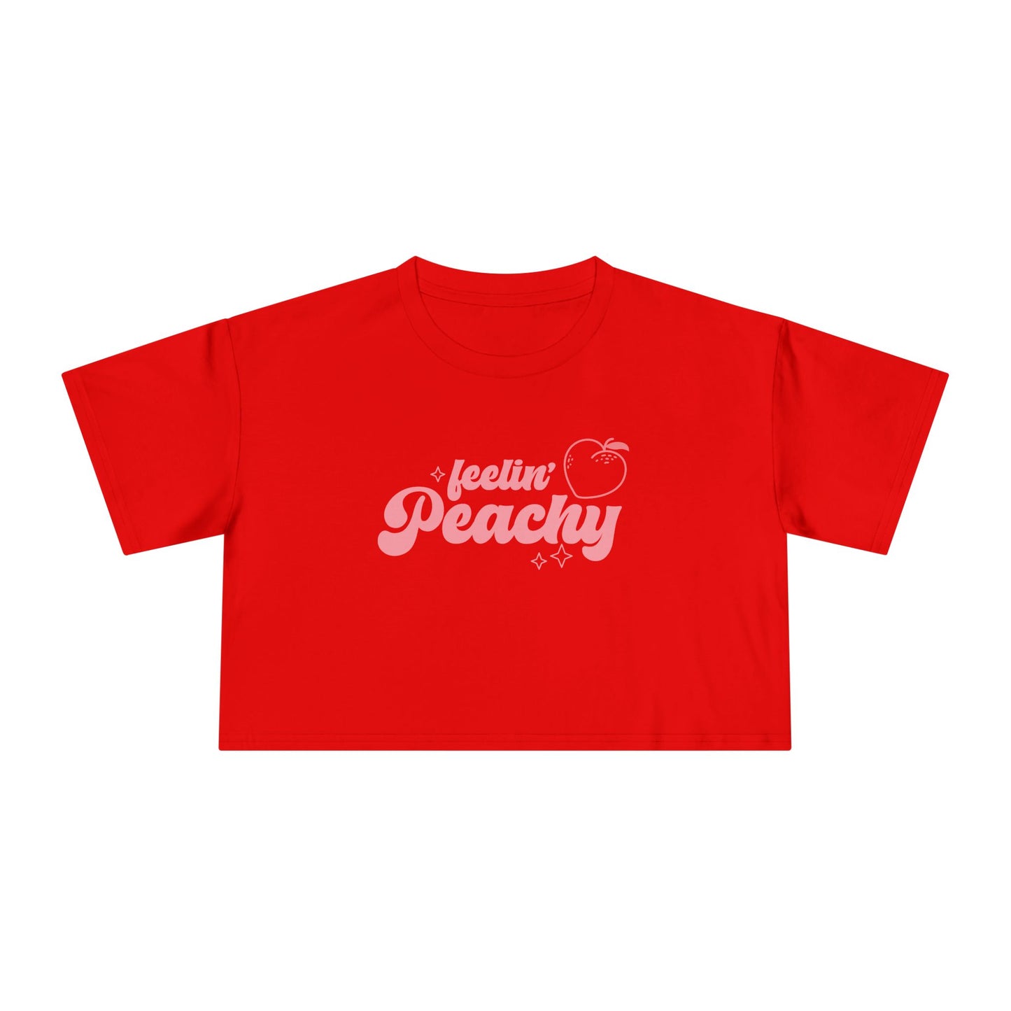 Women's Crop Tee "Feelin' Peachy"