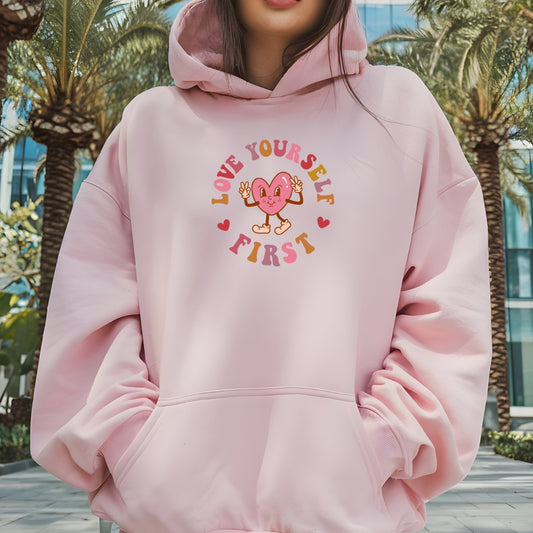Love Yourself First Eco Friendly Hoodie