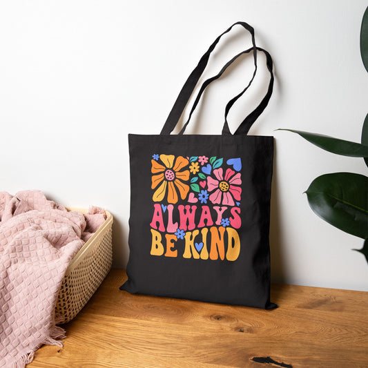 Always Be Kind Cotton Canvas Tote Bag